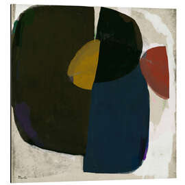 Alubild Abstrakte Komposition in tiefen Farben - Marco Marella