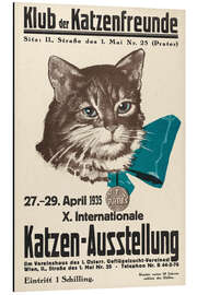 Print på aluminium Club of Cat Lovers, Cat Exhibition 1935 (German) - Vintage Advertising Collection