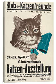 Leinwandbild Klub der Katzenfreunde, Katzen-Ausstellung 1935 - Vintage Advertising Collection