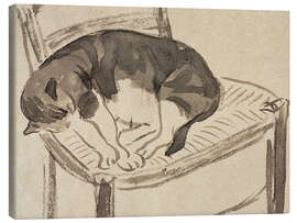 Leinwandbild Schlafende Katze - Jane Poupelet