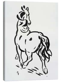 Tableau sur toile Galloping Horse - Leo Gestel