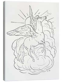 Tableau sur toile Pegasus in Flight - Leo Gestel