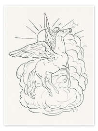 Wandbild Pegasus im Flug - Leo Gestel