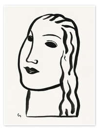 Wandbild Porträt einer Frau - Leo Gestel