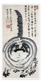 Poster Der mürrische Tiger von Iwao, 1888