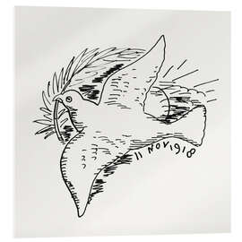 Acrylglasbild Die Friedenstaube - Leo Gestel