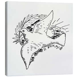 Leinwandbild Die Friedenstaube - Leo Gestel