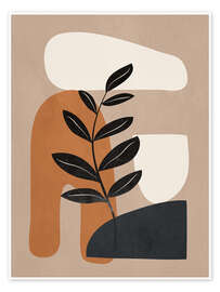 Wandbild Modern Minimal Shapes Branch I - Branka Kodžoman