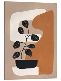 Quadro em plexi-alumínio Modern Minimal Shapes Branch II - Branka Kodžoman