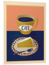 Hartschaumbild Kaffee mit Kuchen - Branka Kodžoman
