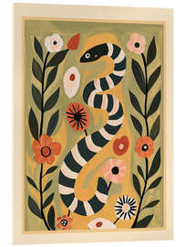 Acrylglasbild Gestreifte Gartenschlange - Branka Kodžoman