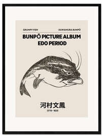 Gerahmter Kunstdruck Bunpō Gafu - Grumpy Fish