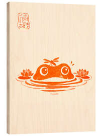 Holzbild Meika Gafu - Baby Frog