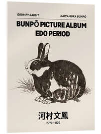 Acrylglasbild Bunpō Gafu - Grumpy Rabbit - Kawamura Bunpō