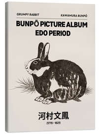 Leinwandbild Bunpō Gafu - Grumpy Rabbit - Kawamura Bunpō