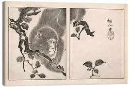 Leinwandbild Meika Gafu Monkey - Mori Sosen