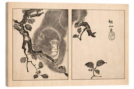 Holzbild Meika Gafu Monkey - Mori Sosen
