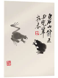 Acrylglasbild Two Frogs - Qi Baishi