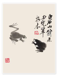 Wandbild Two Frogs - Qi Baishi