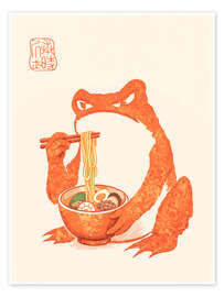 Poster Meika Gafu - Ramen Frog