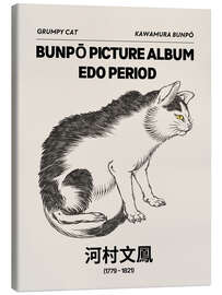 Leinwandbild Bunpō Gafu - Grumpy Cat - Kawamura Bunpō