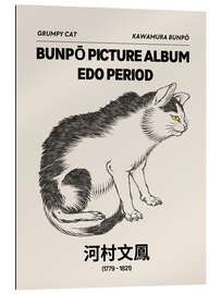 Galleritryk Bunpō Gafu - Grumpy Cat - Kawamura Bunpō