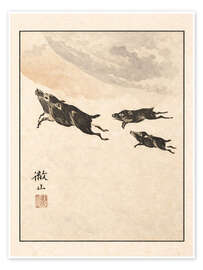 Wandbild Meika Gafu - Wild Boars