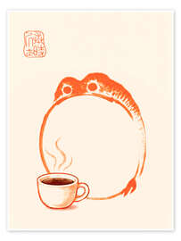 Poster Meika Gafu - Coffee Frog