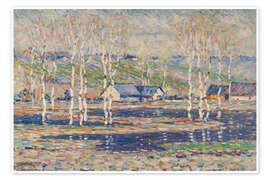 Wandbild Frühlingshochwasser - Vilhelms Purvitis