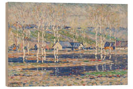 Holzbild Frühlingshochwasser - Vilhelms Purvitis