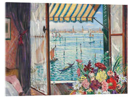Acrylglasbild Aus einem venezianischen Fenster, 1934 - Christopher Nevinson