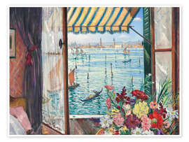 Poster Aus einem venezianischen Fenster, 1934 - Christopher Nevinson