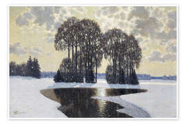 Wandbild Winter, 1910 - Vilhelms Purvitis
