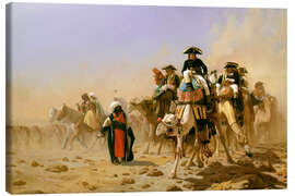 Leinwandbild Napoleon und sein Generalstab in Ägypten, 1867 - Jean-Léon Gérôme