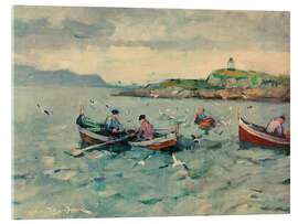 Acrylglasbild Fischer auf den Lofoten, um 1925 - Leonhard Sandrock