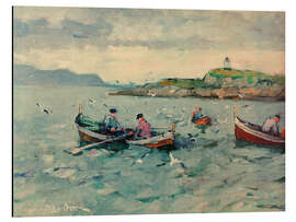 Alubild Fischer auf den Lofoten, um 1925 - Leonhard Sandrock