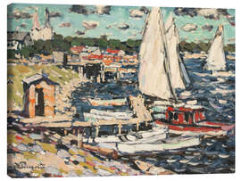 Leinwandbild Am Fluss Lielupe - Vilhelms Purvitis