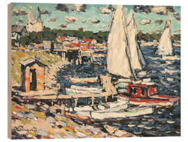 Holzbild Am Fluss Lielupe - Vilhelms Purvitis