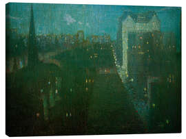 Leinwandbild Das Plaza: Nocturne, 1911 - Julian Alden Weir