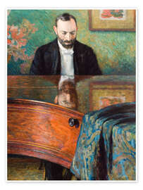 Wandbild Jasienski am Klavier - Josef Pankiewicz, 1908