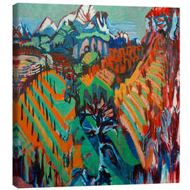 Leinwandbild Rebberge im Tessin - Albert Müller, 1925