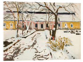 Acrylic print Manor-House at Modlnica in Winter, 1905 - Stanislaus Kamocki