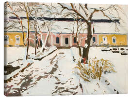Leinwandbild Herrenhaus in Modlnica im Winter, 1905 - Stanislaus Kamocki
