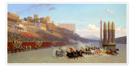 Wandbild Wagenrennen, 1876 - Jean-Léon Gérôme