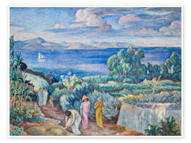 Wandbild Rückkehr vom Schwimmen - Josef Pankiewicz