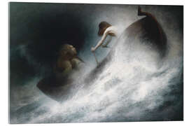 Acrylglasbild Auf dem Weg zur Rettung, 1900 - Karl Wilhelm Diefenbach