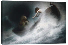 Leinwandbild Auf dem Weg zur Rettung, 1900 - Karl Wilhelm Diefenbach