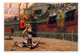 Wandbild Pollice verso (Daumen runter), 1872 - Jean-Léon Gérôme