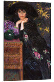 Tableau en aluminium Female figure (portrait of Violette) - Enrico della Leonessa