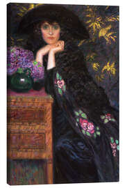 Tableau sur toile Female figure (portrait of Violette) - Enrico della Leonessa